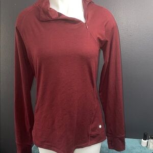 Apana Women's Maroon Long Sleeve Sweatshirt
